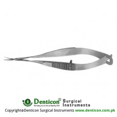 Gills-Vannas Capsulotomy Scissor Curved - Sharp Tips Stainless Steel, 8 cm - 3 1/4 Blade Size 7 mm